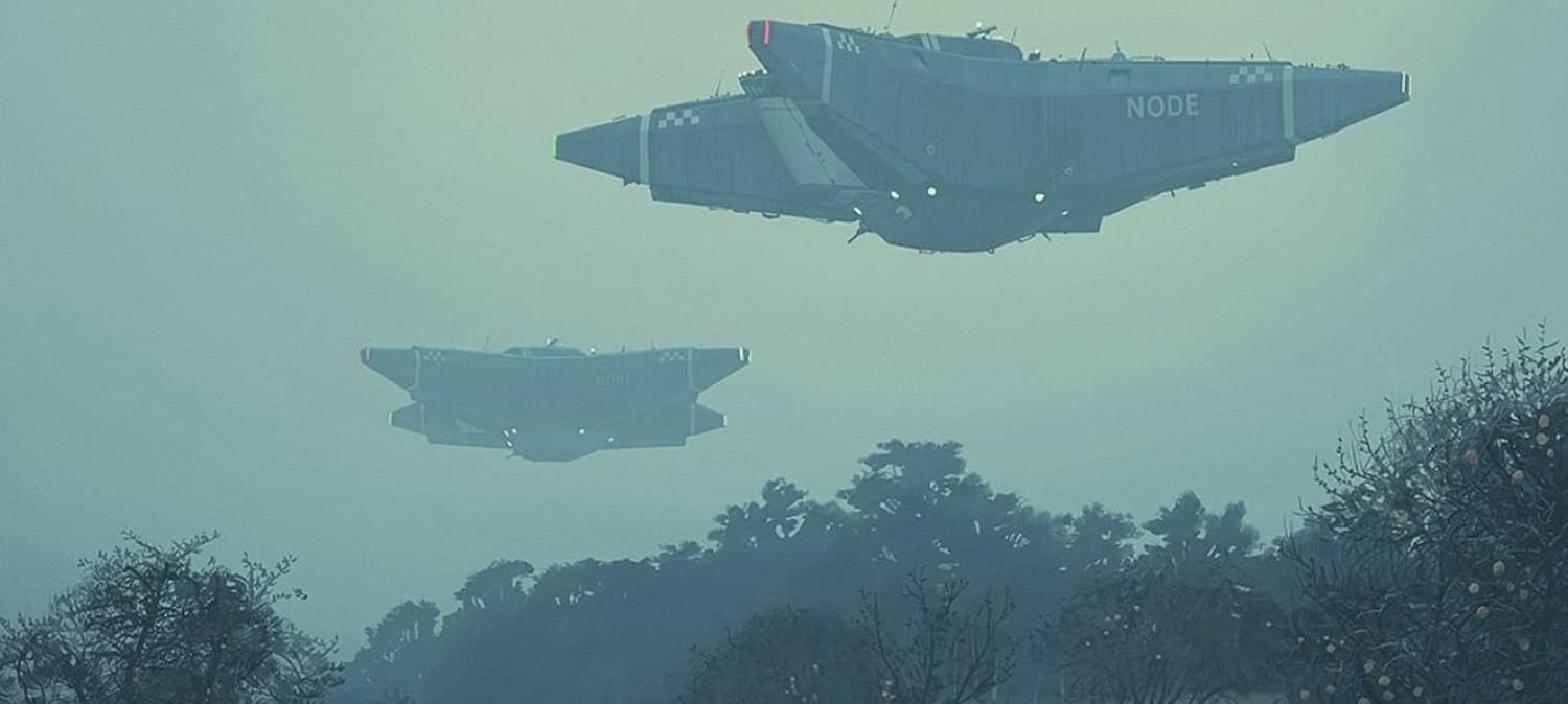 a poster for the tv show "tales from the loop"